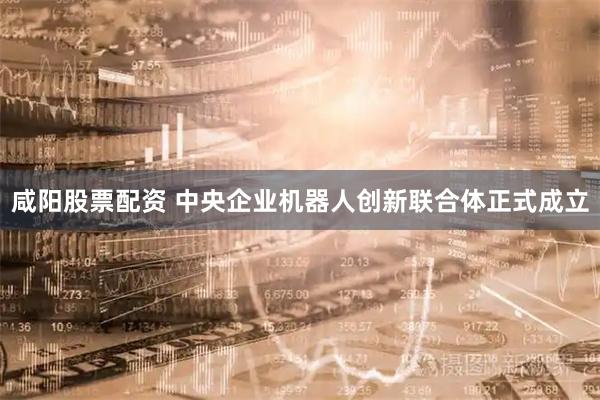 咸阳股票配资 中央企业机器人创新联合体正式成立